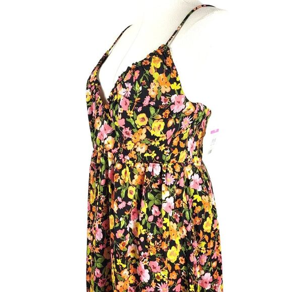 NEW VERO MODA Small Multi-Color Floral Singlet Ankle Dress Tropical Casual Beach - Picture 7 of 15